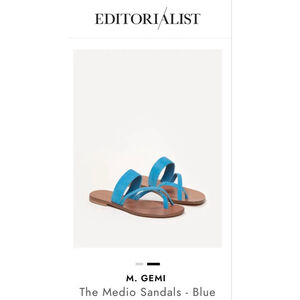New Women's M. GEMI The Medio Sandals Constance Blue 40/9